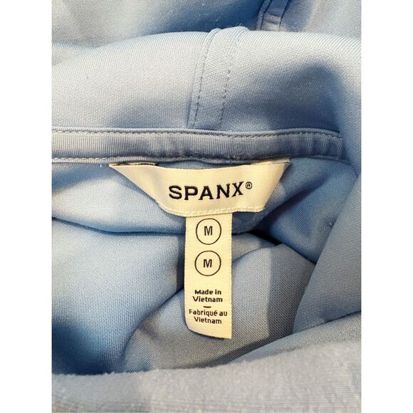 Spanx AirEssentials  Cropped Hoodie Size M Cornflower Blue $128 - Picture 9 of 10